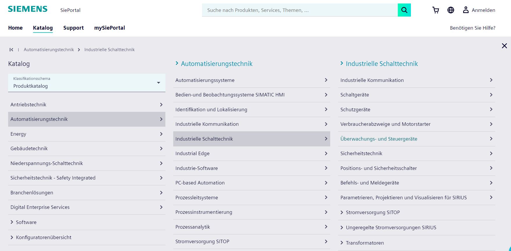Produktkatalog - alles auf einen Blick