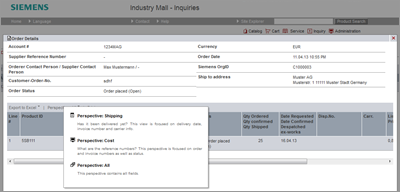 Select specific details display